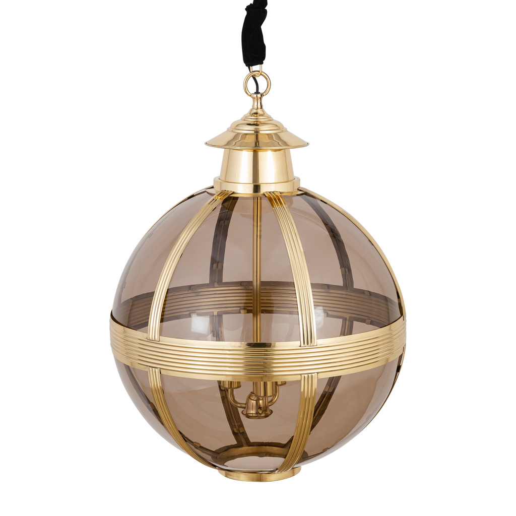 PTMD Mikk Antieke Hanglamp | Glas | Messing | H91 x D66 cm