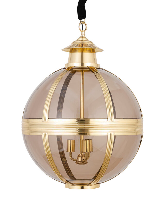 PTMD Mikk Antieke Hanglamp | Glas | Messing | H91 x D66 cm