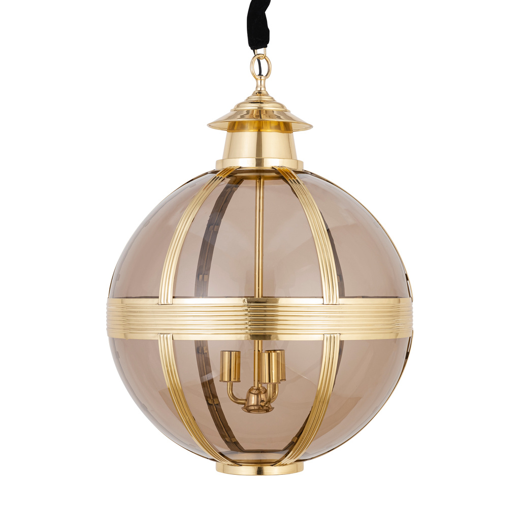 PTMD Mikk Antieke Hanglamp | Glas | Messing | H91 x D66 cm