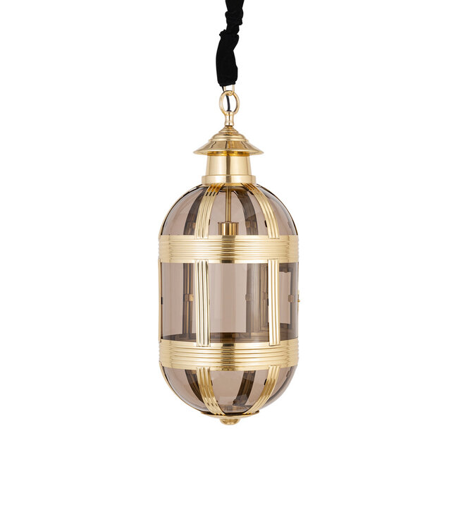 PTMD Hanglamp Mikk | Antiek Lusterglas | H71 x D31 cm