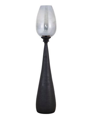 PTMD Midi Stormlicht L | Zwart | Mangohout | H130 x D25 cm