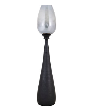 PTMD Midi Stormlicht L | Zwart | Mangohout | H130 x D25 cm