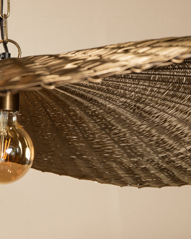 PTMD Shauney Gold Iron Wavy Hanglamp – 72 x 92 x 100 cm