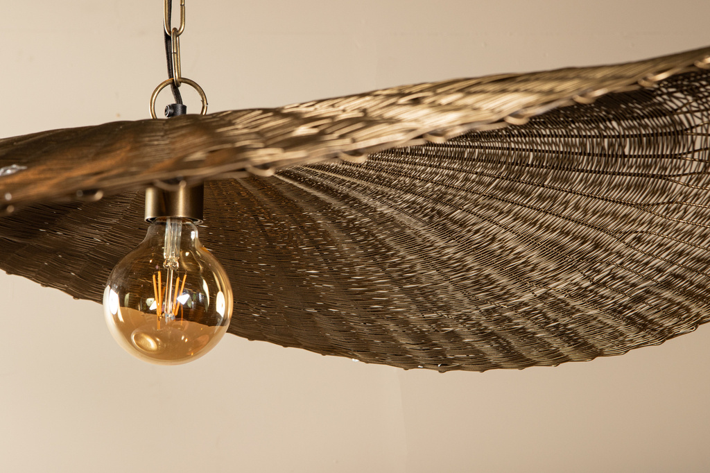 PTMD Shauney Gold Iron Wavy Hanglamp – 72 x 92 x 100 cm