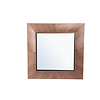 Gezzy Natuurlijke Houten Spiegel met Krul Frame – 7 x 110 x 110 cm