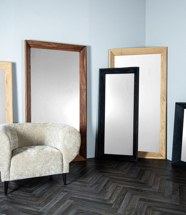 PTMD Chevar Natuurlijke Eikenhouten Rechthoekige Spiegel – 13 x 195 x 100