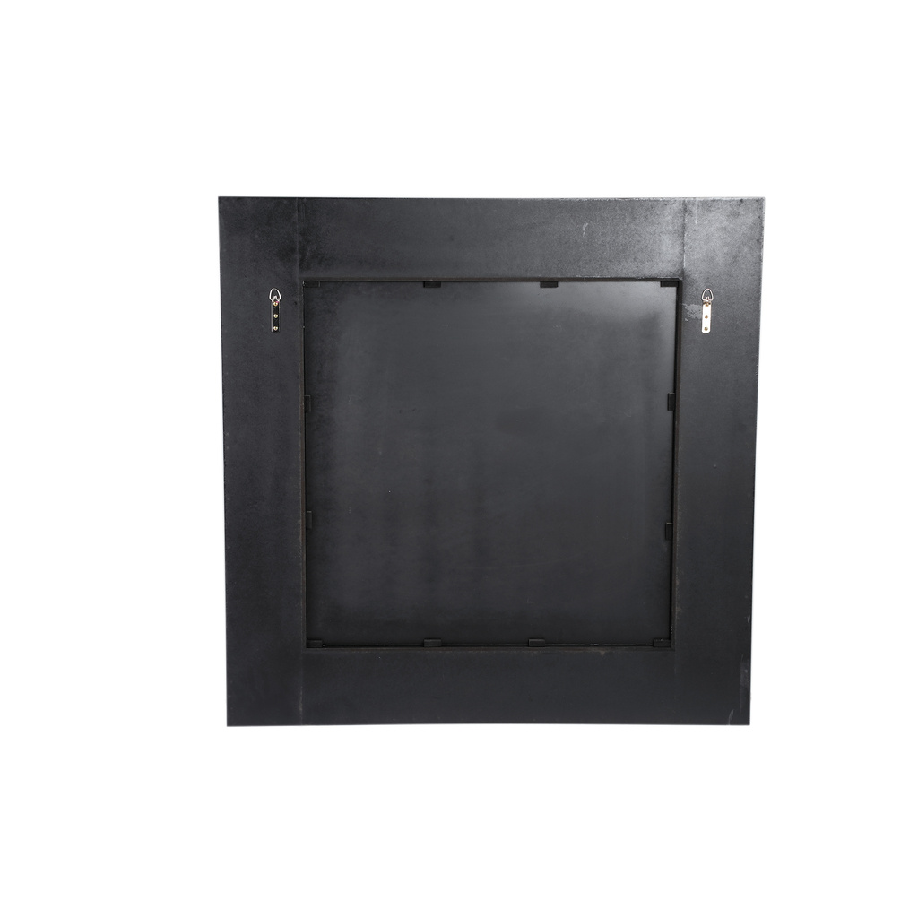 PTMD Gezzy Natuurlijke Houten Spiegel met Krul Frame – 7 x 110 x 110 cm