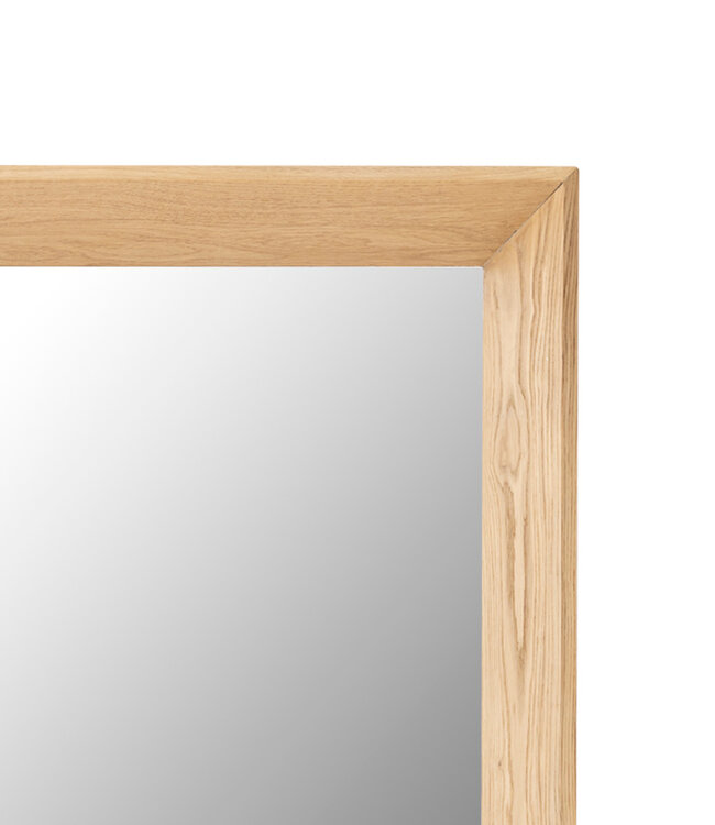 PTMD Chevar Natuurlijke Eikenhouten Rechthoekige Spiegel – 13 x 195 x 100