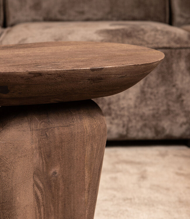 PTMD Harshad Bruine Mango Houten Bijzettafel Biologisch