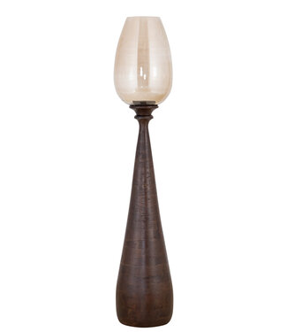 PTMD Midi Stormlicht L | Bruin | Mangohout | H120 x D25 cm