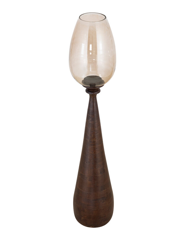 PTMD Midi Stormlicht L | Bruin | Mangohout | H120 x D25 cm