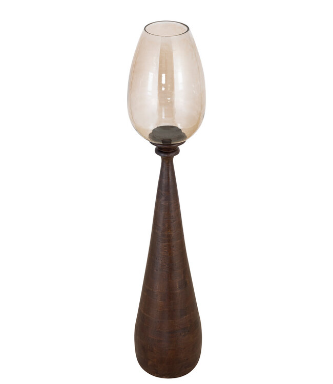 PTMD Midi Stormlicht L | Bruin | Mangohout | H120 x D25 cm