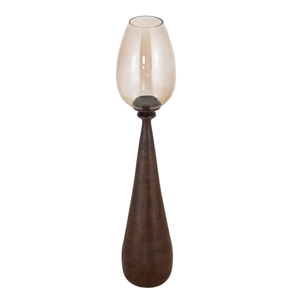 PTMD Midi Stormlicht L | Bruin | Mangohout | H120 x D25 cm