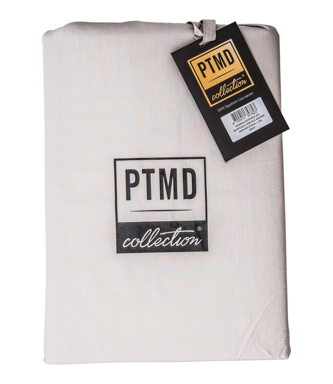 PTMD Dekbedovertrek Katoen Taupe 200x220
