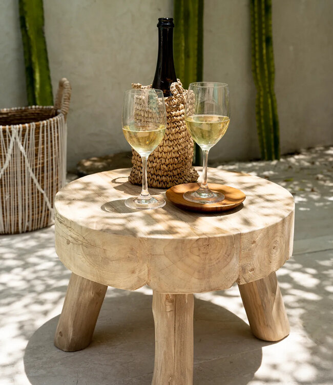 Bazar Bizar De Teakwortel Ronde Plaat - XS