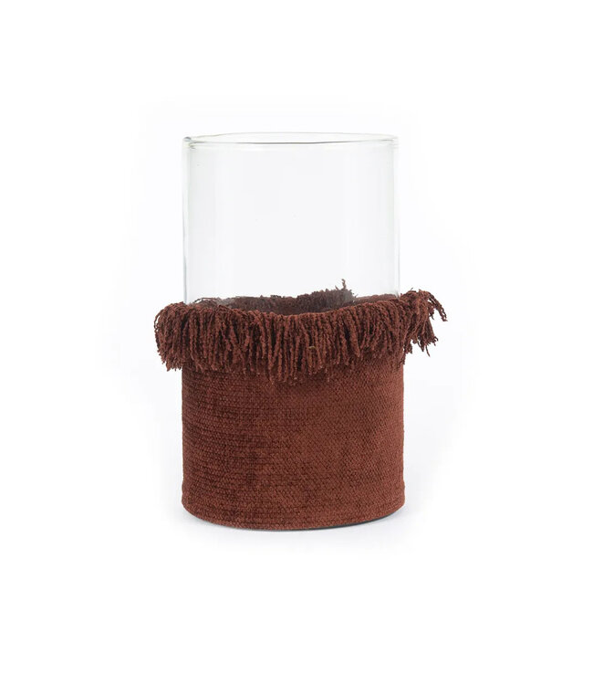 Bazar Bizar De Oh My Gee Kaarsenhouder - Bordeauxrood Fluweel - XXL