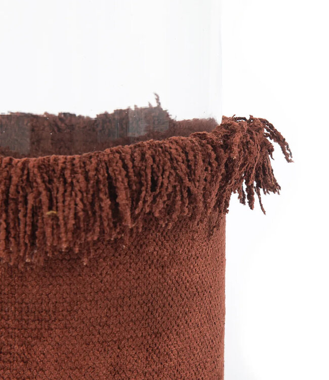 Bazar Bizar De Oh My Gee Kaarsenhouder - Bordeauxrood Fluweel - XXL