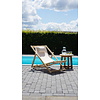 Strandstoel Teak | Vouwbaar | Naturel | H81 x B75 x D100 cm