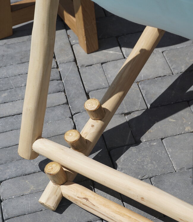 Rene Houtman Strandstoel Teak | Vouwbaar | Naturel | H81 x B75 x D100 cm