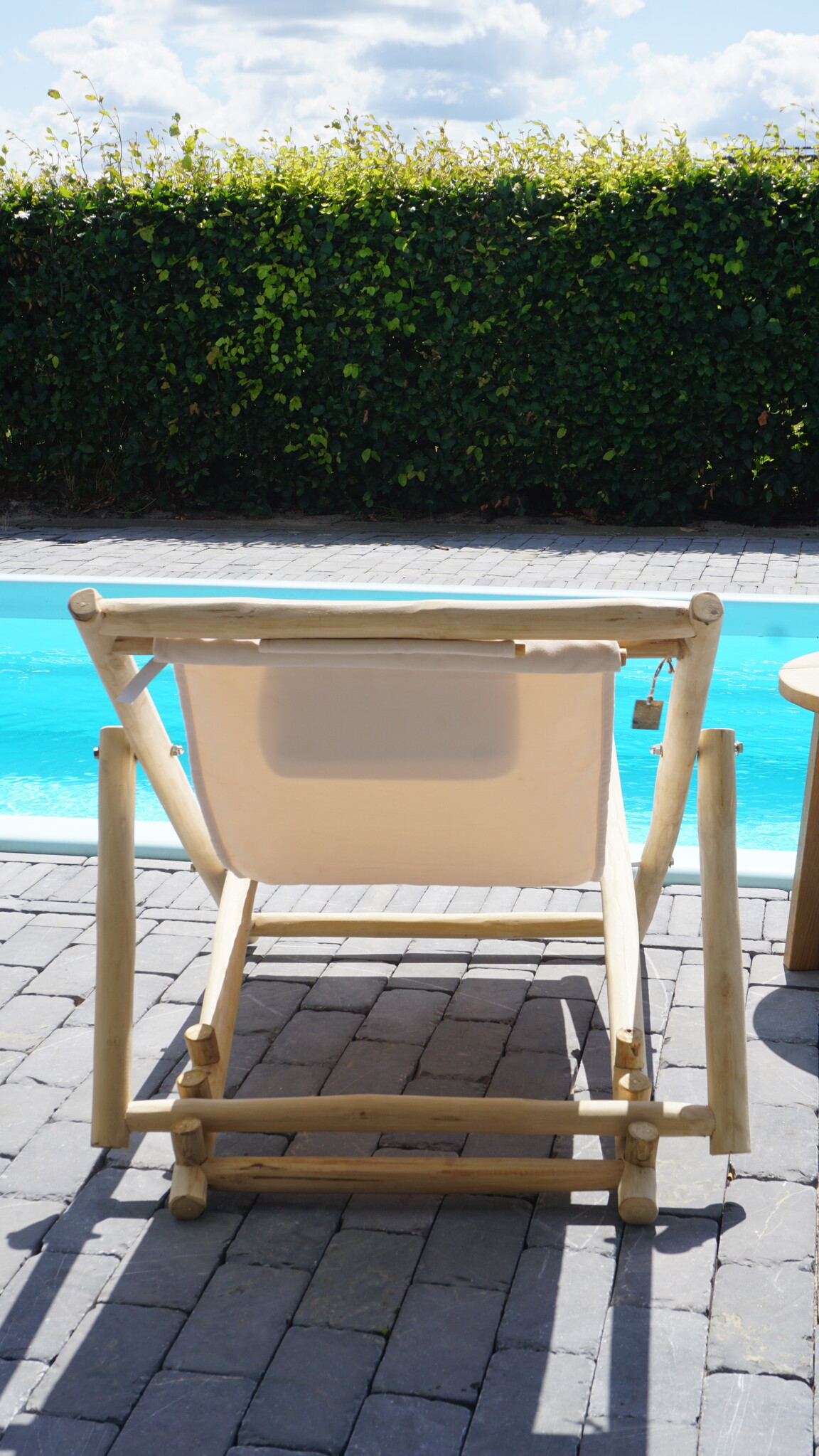 Rene Houtman Strandstoel Teak | Vouwbaar | Naturel | H81 x B75 x D100 cm