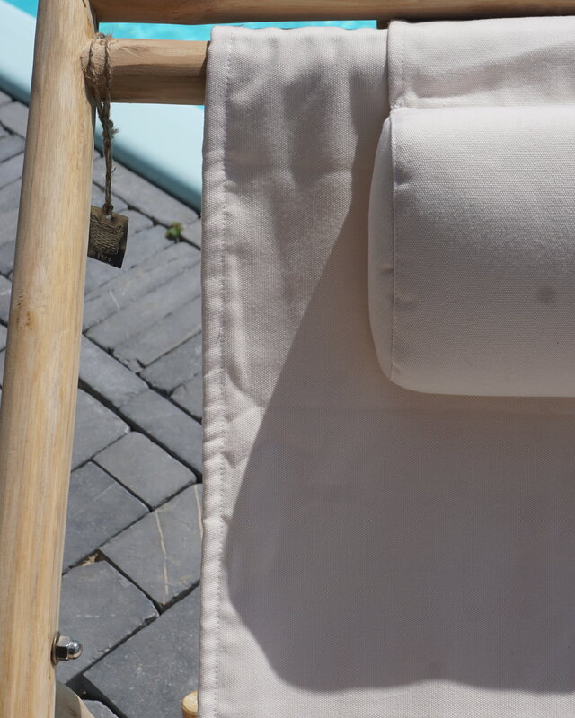 Rene Houtman Strandstoel Teak | Vouwbaar | Naturel | H81 x B75 x D100 cm
