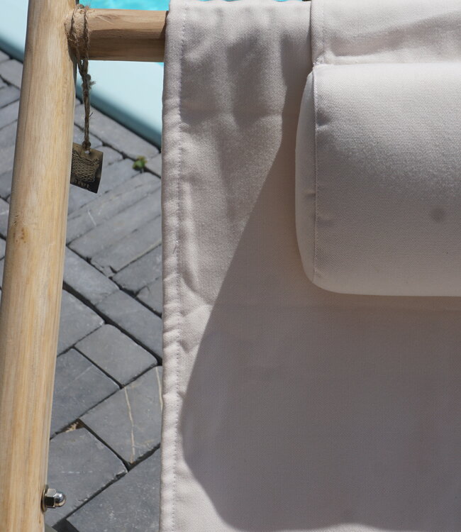 Rene Houtman Strandstoel Teak | Vouwbaar | Naturel | H81 x B75 x D100 cm