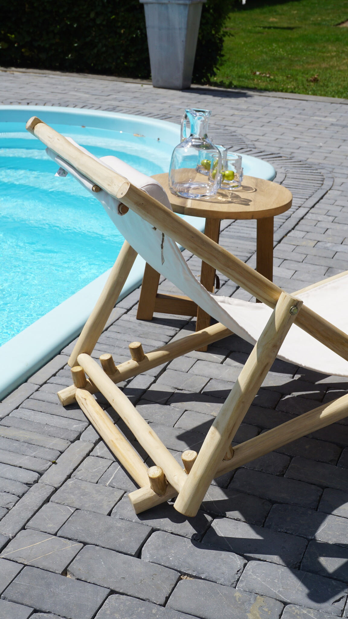Rene Houtman Strandstoel Teak | Vouwbaar | Naturel | H81 x B75 x D100 cm