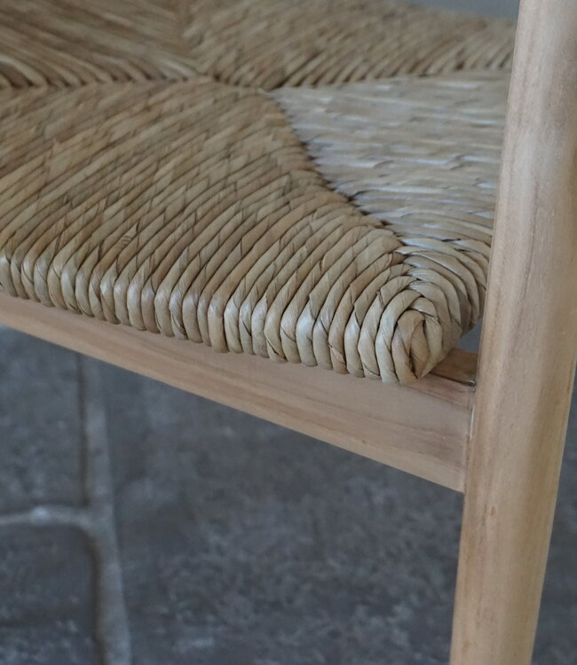 Rene Houtman Eetkamerstoel Teak/Abaca | Naturel | H80 x B57 x D54 cm