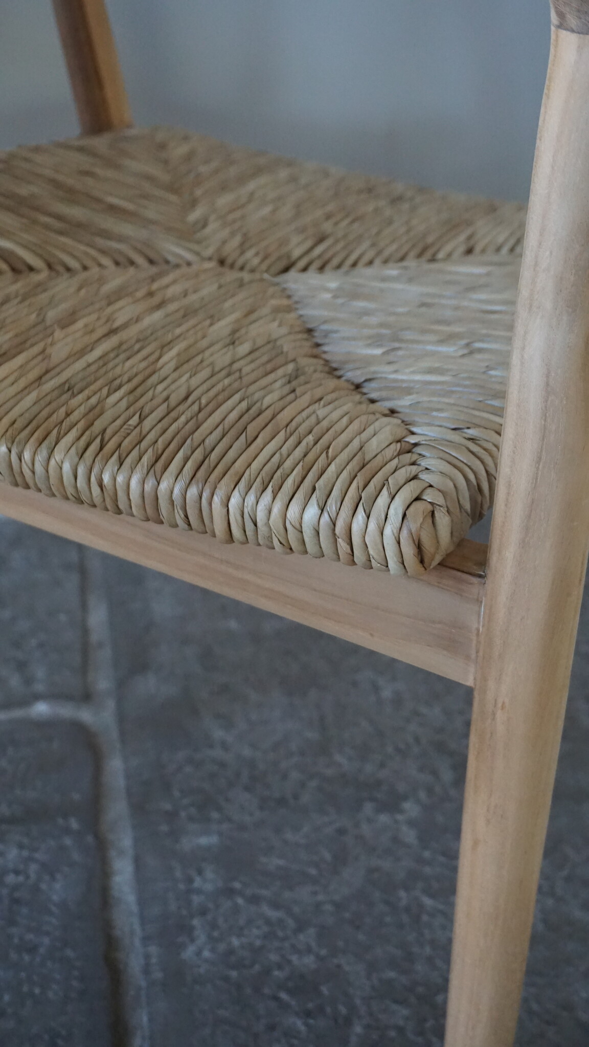 Rene Houtman Eetkamerstoel Teak/Abaca | Naturel | H80 x B57 x D54 cm