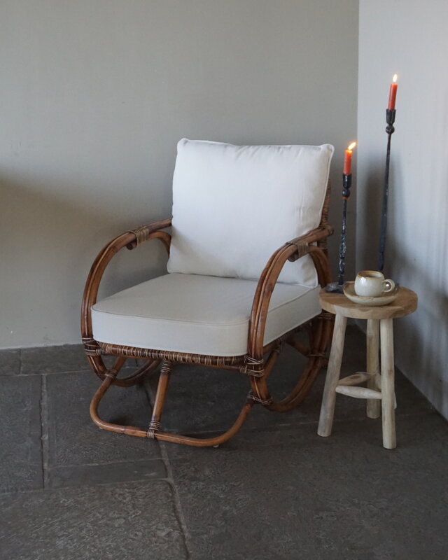 Rene Houtman Loungestoel Harald | Rotan | H76 x B63 x D90 cm
