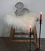 Rene Houtman Ijslands Schapenvacht | Langharig | Wit | 50 x 50 cm