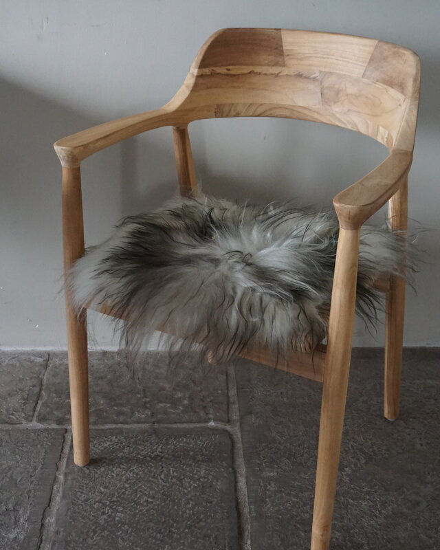 Rene Houtman Ijslands Schapenvacht | Meerkleurig | Langharig | 50 x 50 cm