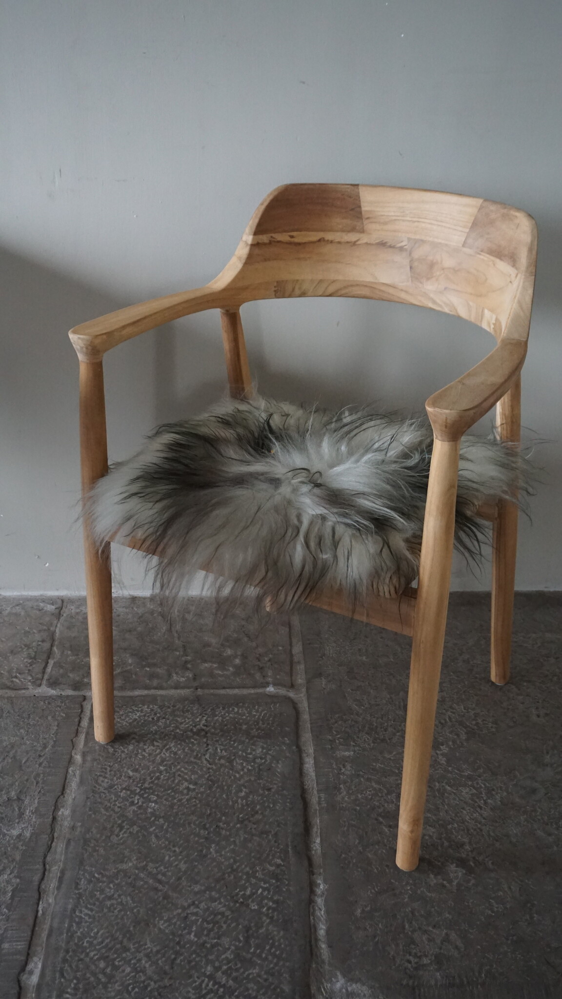 Rene Houtman Ijslands Schapenvacht | Meerkleurig | Langharig | 50 x 50 cm