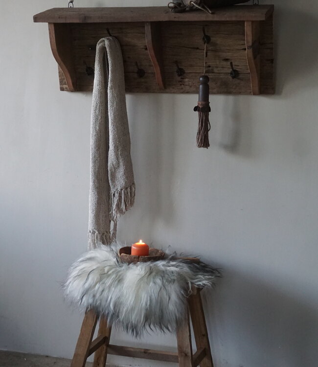 Rene Houtman Landelijke Kapstok | Oud Hout | B90 x H34,5 x D20 cm