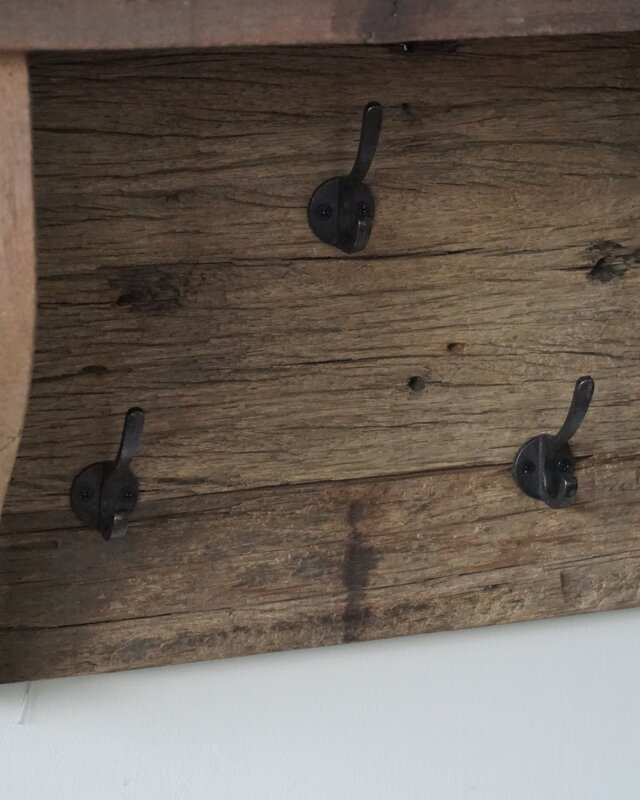 Rene Houtman Landelijke Kapstok | Oud Hout | B90 x H34,5 x D20 cm
