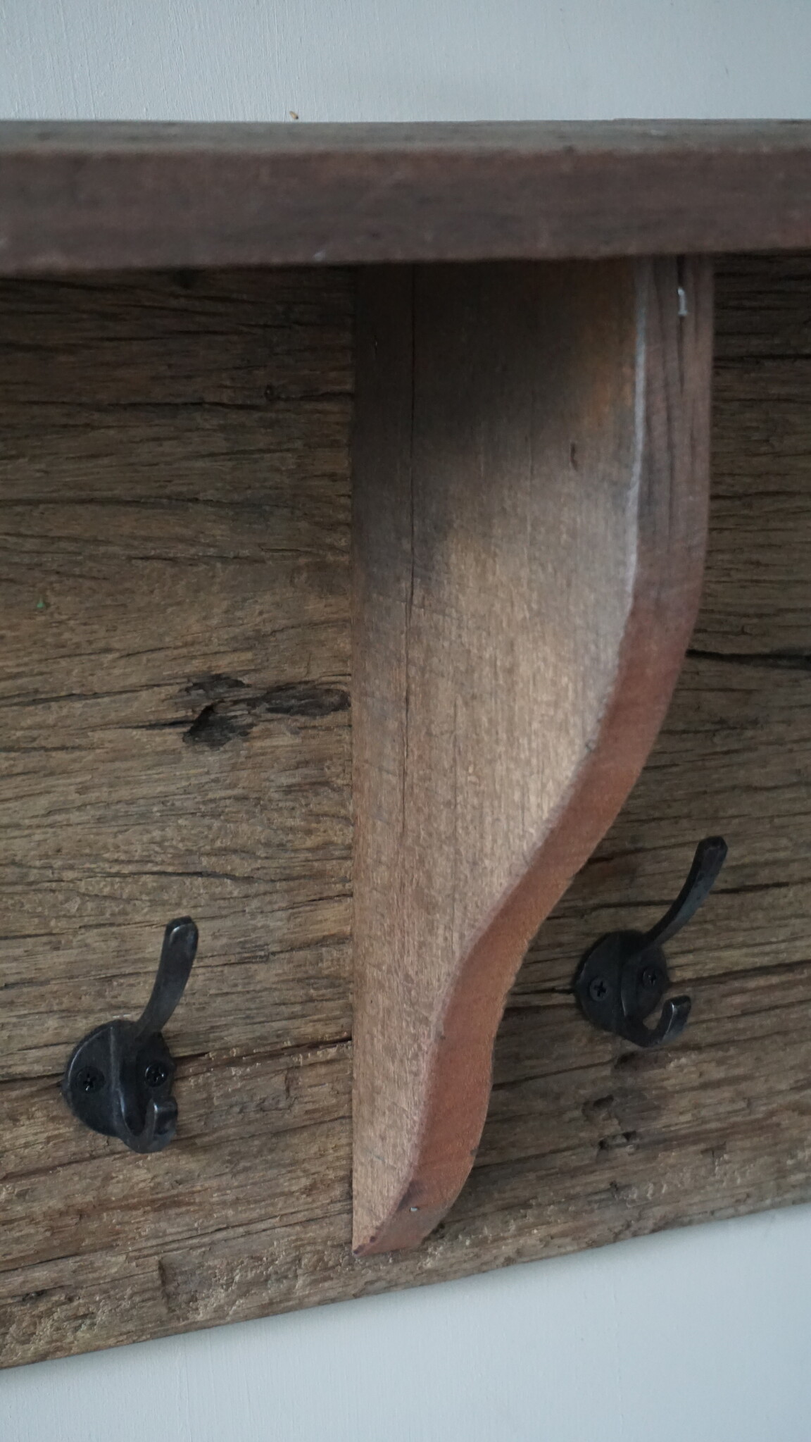 Rene Houtman Landelijke Kapstok | Oud Hout | B90 x H34,5 x D20 cm