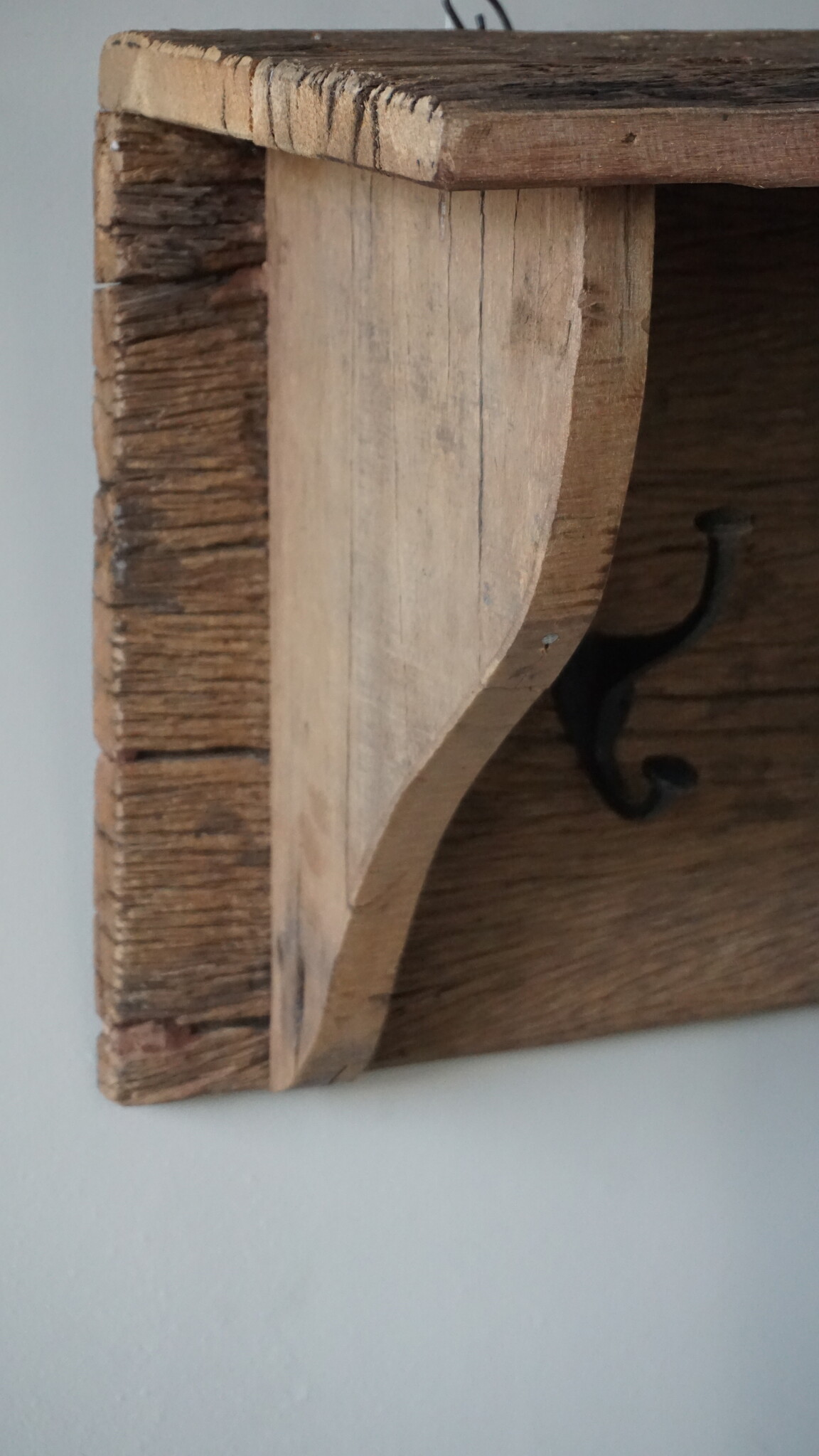 Rene Houtman Landelijke Kapstok | Oud Hout | B120 x H36 x D25 cm