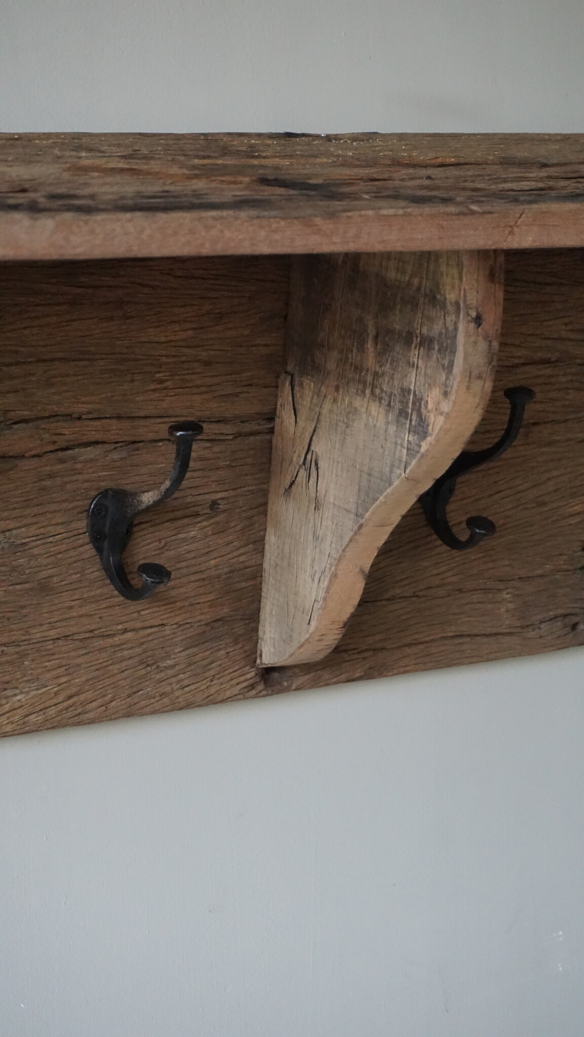 Rene Houtman Landelijke Kapstok | Oud Hout | B120 x H36 x D25 cm