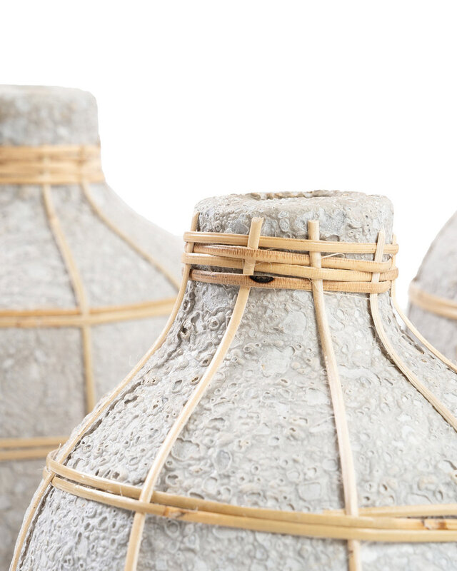 Bazar Bizar De Whoopy Vaas - Beton Natuurlijk - M