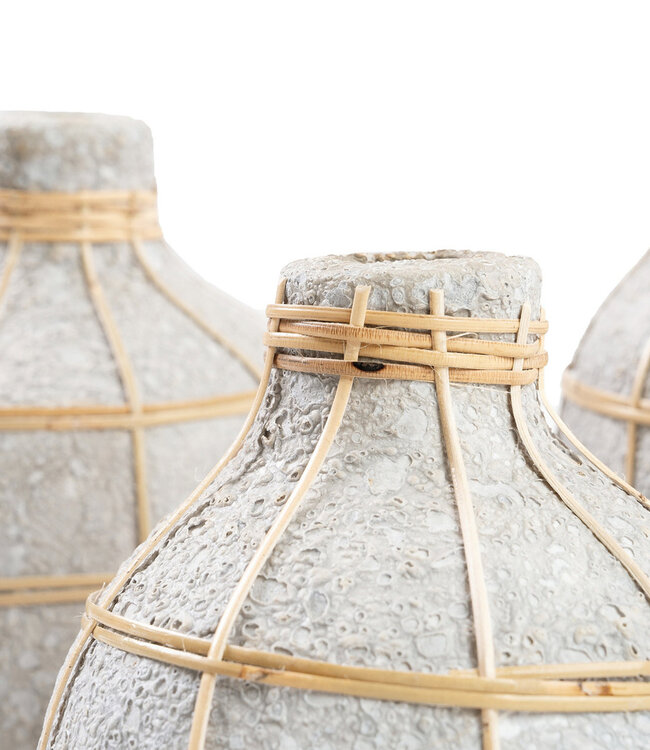 Bazar Bizar De Whoopy Vaas - Beton Natuurlijk - M