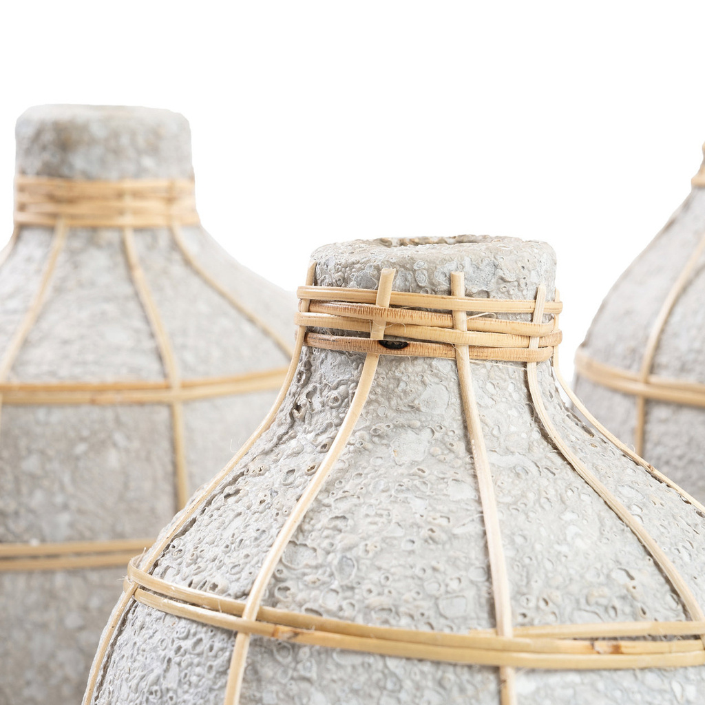 Bazar Bizar De Whoopy Vaas - Beton Natuurlijk - M