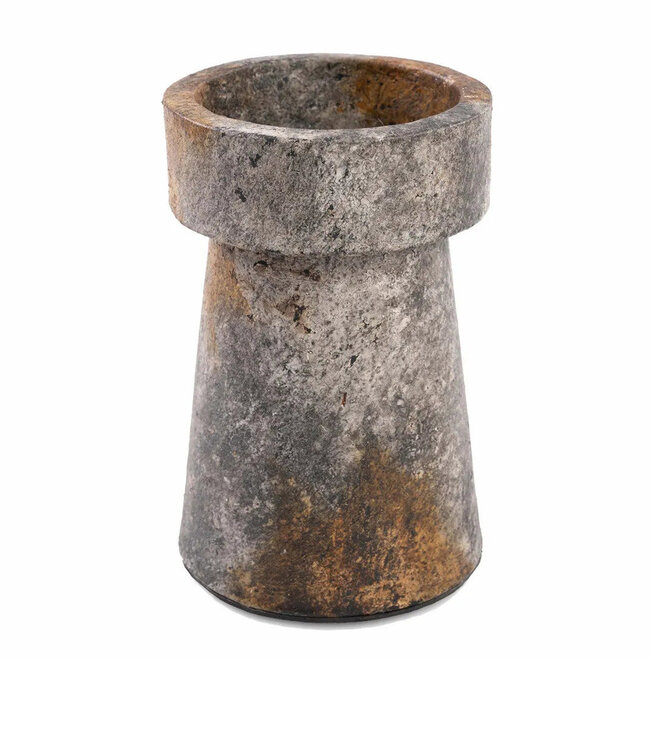 Bazar Bizar De Zigeuner Kaarsenhouder - Antiek Grijs - L