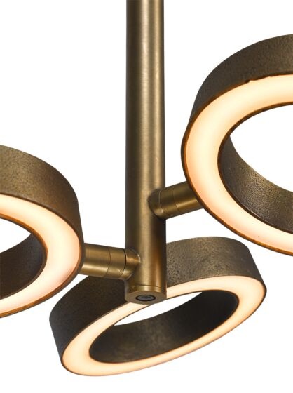 Frezoli Hanglamp Apriro 3 | Donker Messing | H250 cm