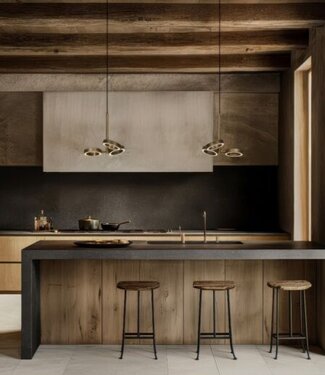 Frezoli Hanglamp Apriro 3 | Donker Messing | H250 cm