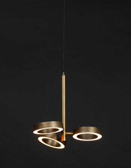 Frezoli Hanglamp Apriro 3 | Donker Messing | H250 cm