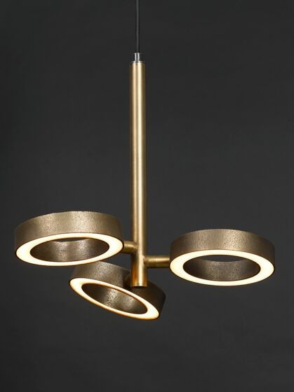 Frezoli Hanglamp Apriro 3 | Donker Messing | H250 cm