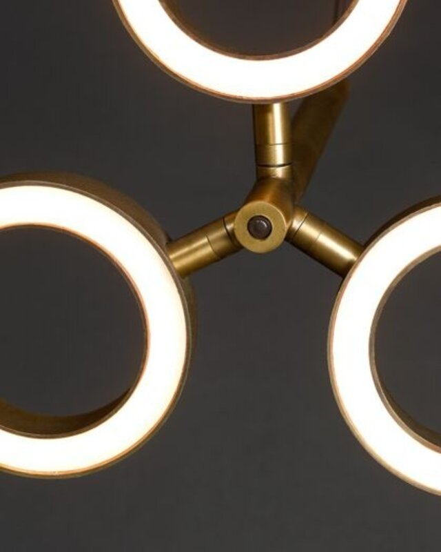 Frezoli Hanglamp Apriro 3 | Donker Messing | H250 cm