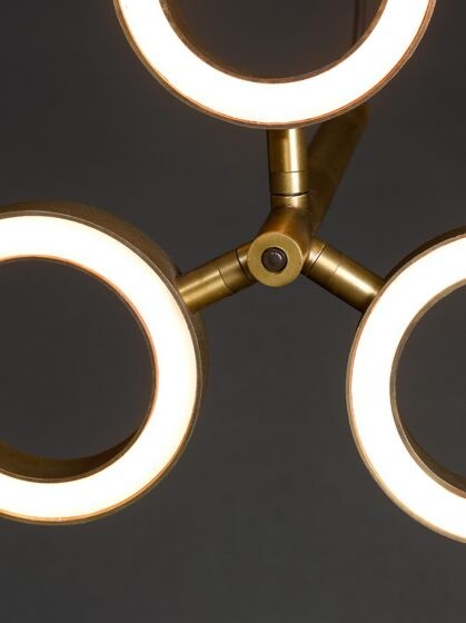 Frezoli Hanglamp Apriro 3 | Donker Messing | H250 cm