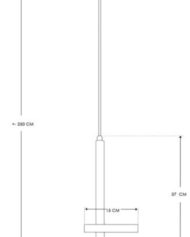Frezoli Hanglamp Apriro 3 | Donker Messing | H250 cm