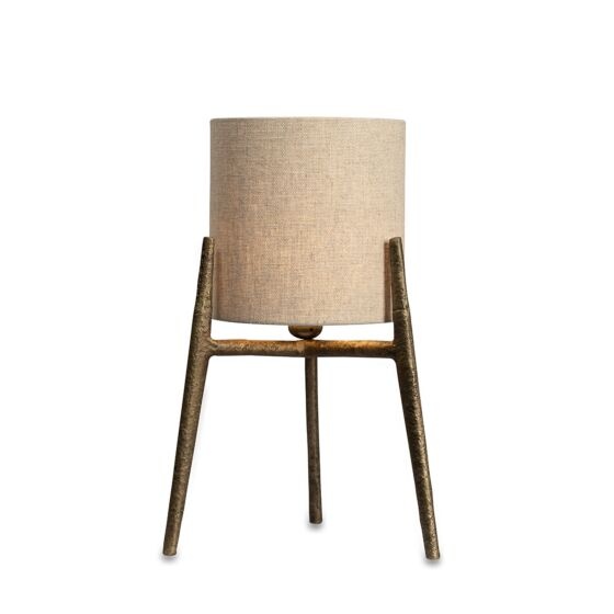 Frezoli Lagio Tafellamp | Donker Messing | H44 cm